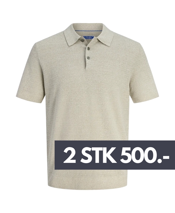 Jack & Jones Jprbluriley knit polo s/s - Mermaid/twist